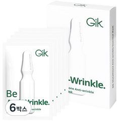 GIK 글루타티온 안티 링클 에센셜 마스크팩 30ml, 5매입, 6개