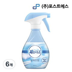 페브리즈 섬유탈취제 상쾌한향 본품, 370ml, 6개