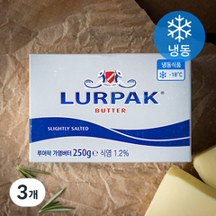 루어팍 가염 버터 (냉동), 3개, 250g