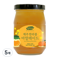 오뚜기 제주담음 제주 한라봉 마말레이드 잼, 300g, 5개