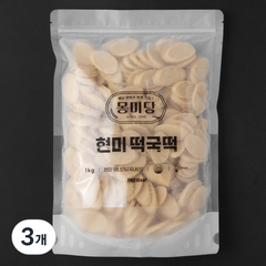 몽미당 현미 떡국떡, 1kg, 3개