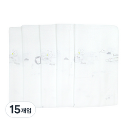 오아이비 정글북 밤부 특대형 무형광 천기저귀, 화이트, 15개입
