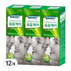 시스테마 숨결케어 치약, 120g, 12개