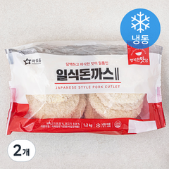 아워홈 행복한맛남 일식돈까스2 (냉동), 1.2kg, 2개