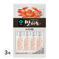 대상 청정원 맛선생 해물 스틱, 80g, 3개