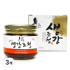 강봉석 두레촌 명인 생강 조청, 500g, 3개