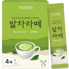 티젠 말차라떼, 14.5g, 7개입, 4개