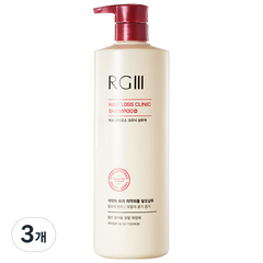 RGⅢ 헤어로스 크리닉 샴푸 (탈모샴푸), 1000ml, 3개