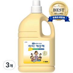 아이깨끗해 대용량 핸드솝 4.5L, 파우더향, 3개