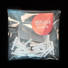 렌즈소녀 하드렌즈석션 30p + 보관함, 화이트, 1세트