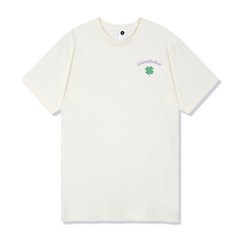 빌락트 남녀공용 스튜디오 클로버 반팔 티셔츠