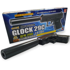이글상사 글록 소음기 에어소프트 비비탄 권총 GLOCK 29C, 1개