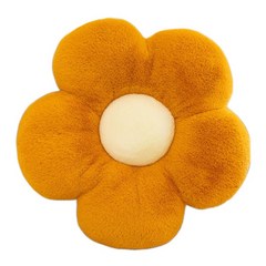 블루포그 부드러운 꽃잎 소파 쿠션 베개 솜포함, 01 노란색