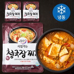 시집가는농산 마 청국장 찌개 2인분 (냉동), 350g, 3팩