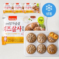 굽네 닭가슴살 치즈살사 만두 (냉동), 180g, 4팩