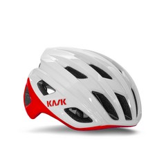 카스크 모지토 3 큐브 자전거 헬멧 안전모, 화이트레드
