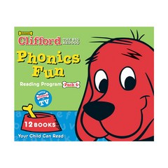 Sholastic (영어원서) Clifford Phonics Fun Pack 4 12 Books Box Set (Paperback)(StoryPlus QR)
