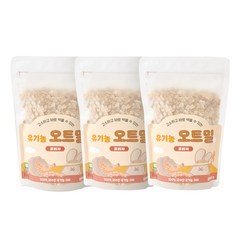 퍼기 유아 이유식용 유기농 세척 오트밀, 포리지 3P