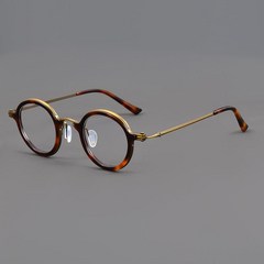 티타늄 일본 안경테 금자 안경 가벼운 클랙식 경량 빈티지 레트로 변색없는 연예인