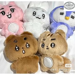 뽀바투 인형 10cm 5종 세트 봉제 키링 왕바투 투바투굿즈, 말랑쭌