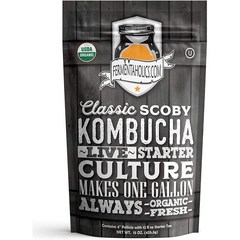 퍼멘타홀릭 콤부차 DIY 만들기 스코비 홍차 버섯 425.3g 1 팩 Fermentaholics SCOBY Kombucha 15oz