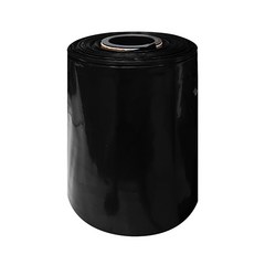 국산 신재 PE 흑색 롤비닐 포장 잘라쓰는 통비닐 튜브형, 0.1mm(튜브/흑색롤비닐), 1개