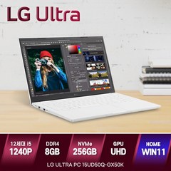 [가방/마우스 증정] LG 울트라PC 15UD50Q 2023년형 신모델 대체출고 13세대 인텔 i5 윈도우11, GX56K, WIN11 Home, 8GB, 256GB, 코어i5, 화이트