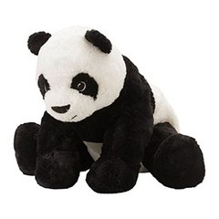 IKEA KRAMIG 902.213.18 팬더 부드러운 장난감 흰색 검은 색 12.5 인치 박제 Animla Plush Bear
