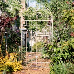 장미 오벨리스크 넝쿨 덩굴 식물지지대 빈티지 유럽식 정원, 철 울타리(A형), 1개