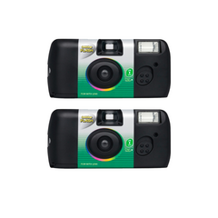 후지 컬러 일회용카메라 퀵스냅 플래시 400 27장 2개 프레드폴현상소 현상스캔 서비스 포함