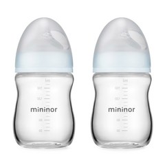 미니노어 스마트 유리젖병 160ml 트윈구성, 미니노어_스마트_유리젖병_160ml_트윈구성, 2개