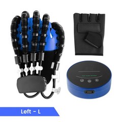 뇌졸중 재활 로봇 장갑 편마비 뇌경색 훈련 손가락 운동기 기능 회복, Left L+AU Plug