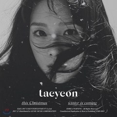 [CD] 태연 (Taeyeon) - 겨울 앨범 : This Christmas - Winter is Coming : * 포스터 증정 종료 *