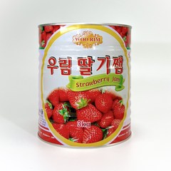 딸기잼 우림 3kg 캔 대용량 업소용, 3개