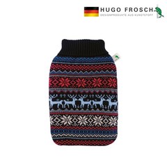 독일 휴고프로쉬 보온물주머니 핫팩 에코 니트 순록 2.0L, 1개