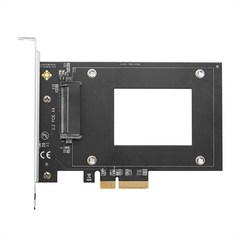 U.2 대 PCIE 어댑터 라이저 PCI Express X4/X8/X16에서 U.2 NVME SSD 변환기 카드, Black
