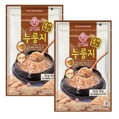 오뚜기 끓여먹는 누룽지 4kg 대용량 국산쌀 전통방식, 2팩
