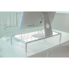아띠라온 모듈 모니터 받침대 노트북받침대 컴퓨터 노트북 테이블, 투명