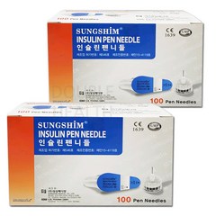 건강두배로 성심메디칼 인슐린 펜니들 멸균 주사침 31G * 8mm, 31G * 8mm * 100pcs, 2개