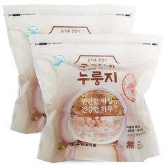 구가네식품 황금햅쌀 가마솥맛 누룽지 600g 2개