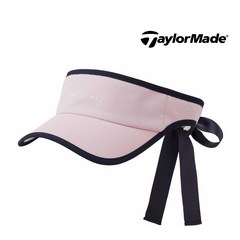테일러메이드 여성용 하이크라운 리본 바이저/썬캡 골프모자 TD205, 핑크