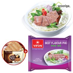 비폰 포보 베트남 쌀국수 소고기맛30개입+브라카커피비스킷증정, 60g, 30개