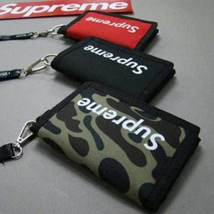 Supreme 벨크로 목걸이지갑 카드지갑 13cm