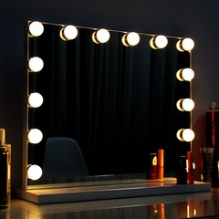 LED 조명 탁상 화장 거울 일반형 LUAZ-MR3, 중형