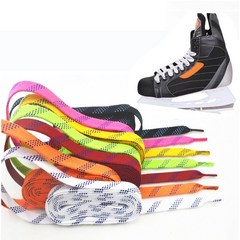 7 색 왁스 처리 된 신발 끈 스케이트 하키 84-120inch 듀얼 레이어 나일론 방수 방지 방습 하키 신발 끈 1 쌍, 핑크 108인치, 1개