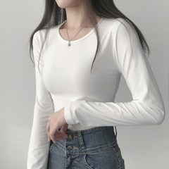 리리의감각 [1+1할인] 여성 유넥 비침없는 히트텍 이너 긴팔 티셔츠