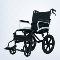 2H메디컬 라이트휠체어 11kg 초경량 알루미늄 수동 접이식 휠체어, Q06LABJ-16, 1개