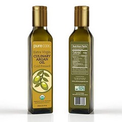 PURECODE 퓨어코드 로스팅 엑스트라버진 모로코 먹는 식용 아르간오일 Argan Oil 8.5oz(250ml), 250ml, 1병