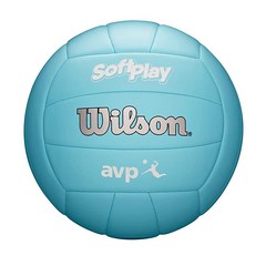 WILSON AVP 소프트 플레이 배구공 공식 사이즈 그린 4981617037, AVP Soft Play, Blue