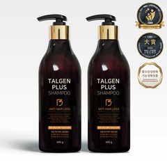 1+1 탈젠플러스 탈모샴푸 400ml(2개) 탈모완화 기능성화장품 특허보유 연구소개발, 2개(1+1)